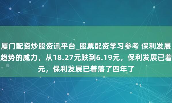 厦门配资炒股资讯平台_股票配资学习参考 保利发展让我领教了趋势的威力，从18.27元跌到6.19元，保利发展已着落了四年了
