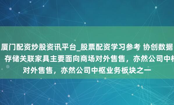 厦门配资炒股资讯平台_股票配资学习参考 协创数据(300857.SZ)：存储关联家具主要面向商场对外售售，亦然公司中枢业务板块之一